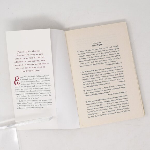 Wild Nights Last Days Poe Dickinson Twain James Hemingway Joyce Carol Oates 2015 - Picture 8 of 13